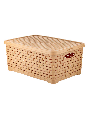 Кошик "Basket" 7л з кришкою Ротанг